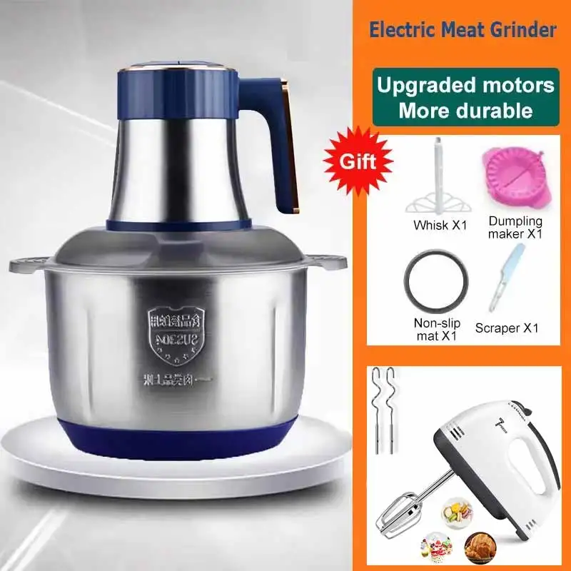 Meat Grinder Attachment - Electric Meat Grinder Stainless Steel Food