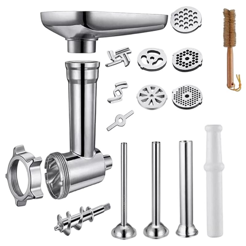 Meat Grinder Attachment - AC93-For Kitchenaid Stand Mixer, Stainless Steel