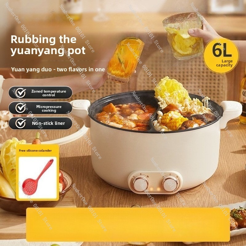 6L 8L Double Pot Electric Hot  - Hot Pot Electric ulasan dan harga
