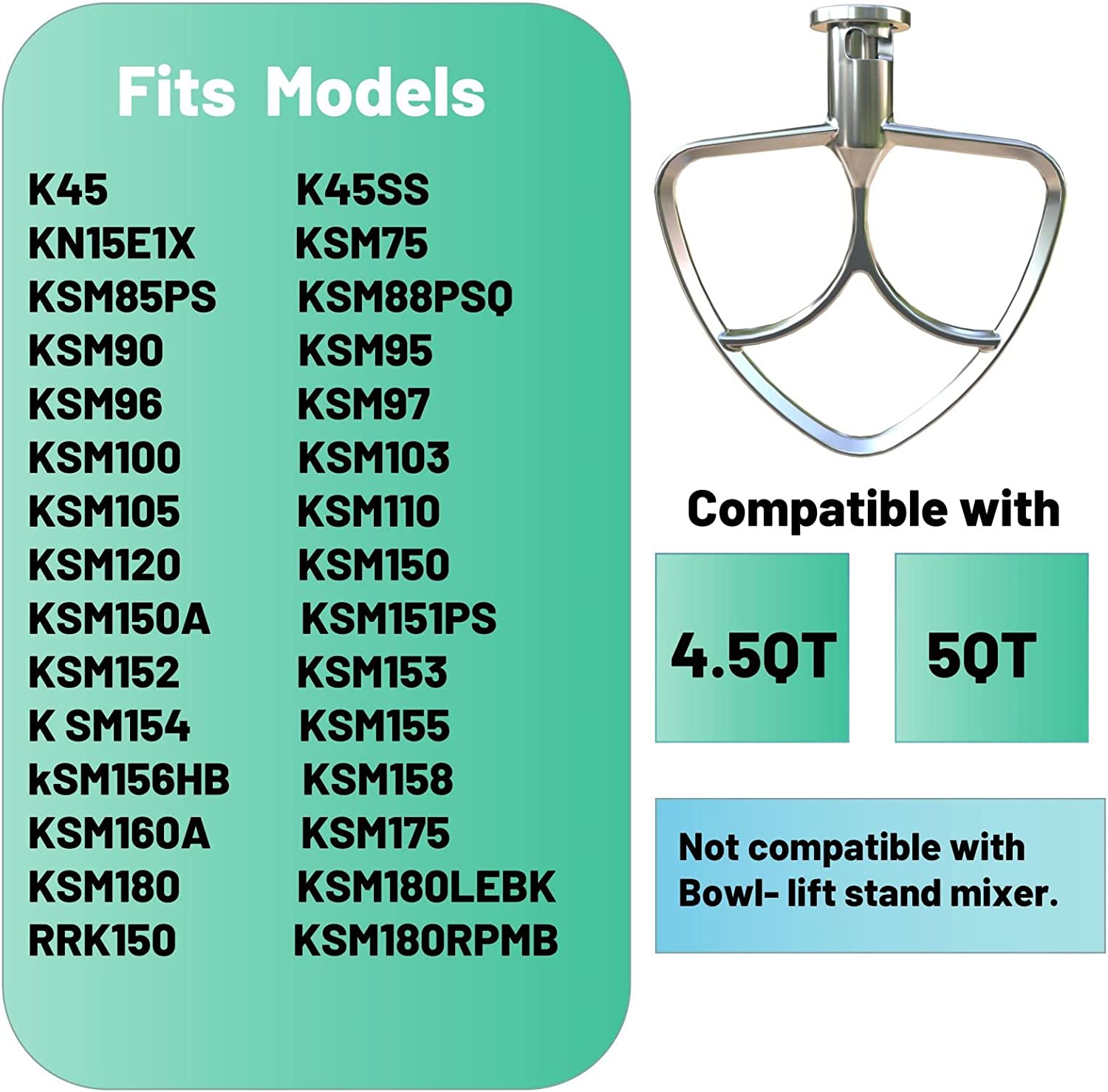 Stainless Steel Flat Beater fo - Meat Grinder Attachment ulasan dan harga
