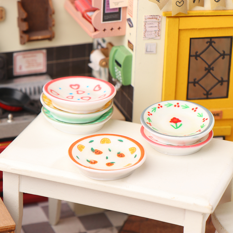 5Pcs 1/12 Dollhouse Mini Plate - Kitchen Appliances Store ulasan dan harga