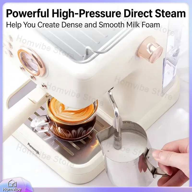 20 Bar Semi-Automatic Espresso - Milk Frother Automatic ulasan dan harga