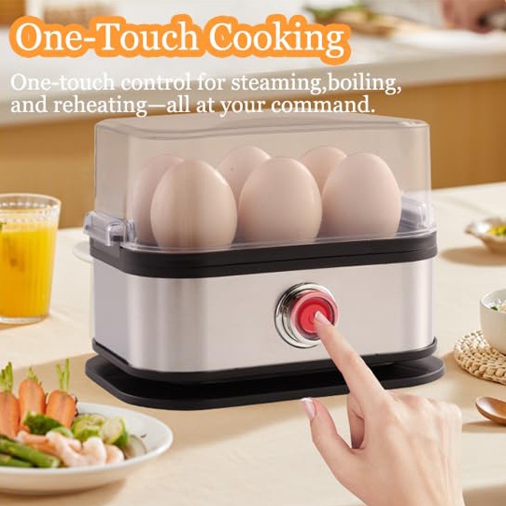 200W Power Eggs Boiler 6 Eggs  - Egg Cooker Rapid ulasan dan harga