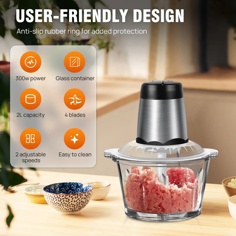 2L Electric Meat Grinder Food  - Meat Grinder Attachment ulasan dan harga