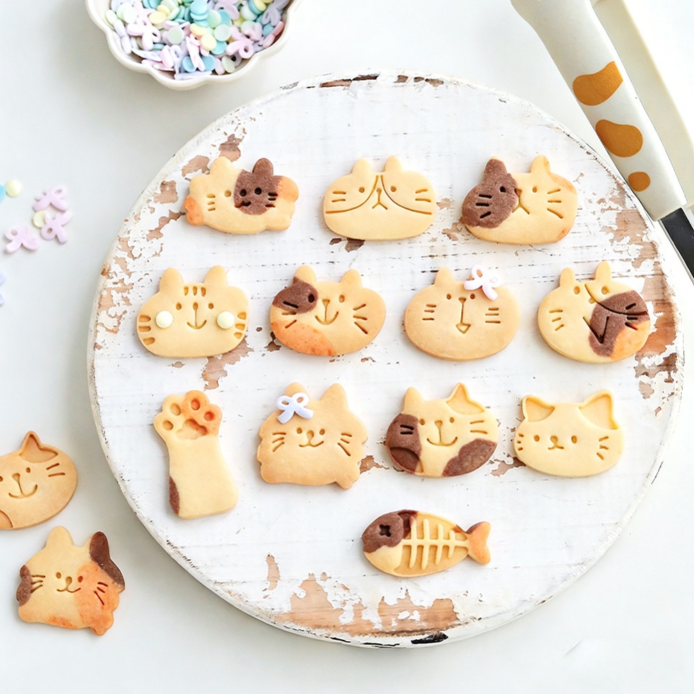 Cute Kitten DIY Stamp Cookie C - Kitchen Appliances Store ulasan dan harga
