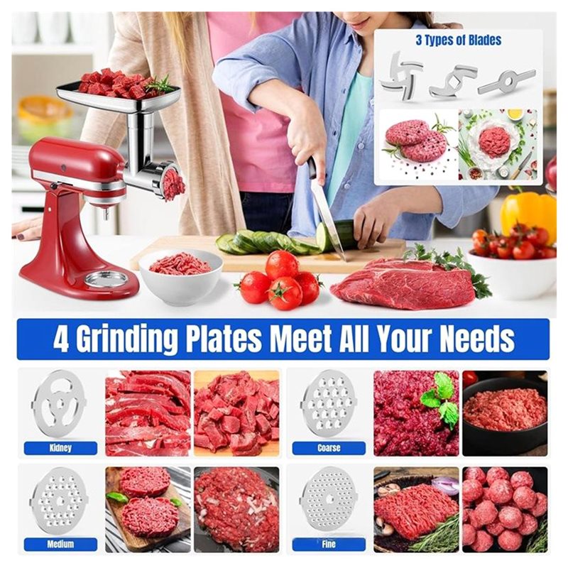 AC93-For Kitchenaid Stand Mixe - Meat Grinder Attachment ulasan dan harga