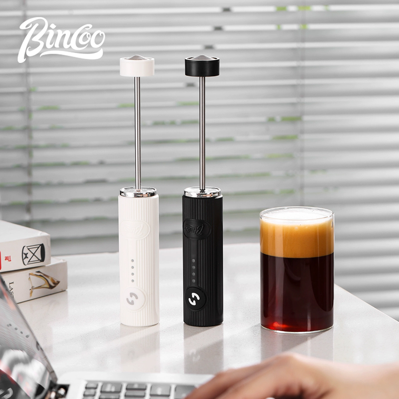 BINCOO Electric Coffee Frother - Milk Frother Automatic ulasan dan harga